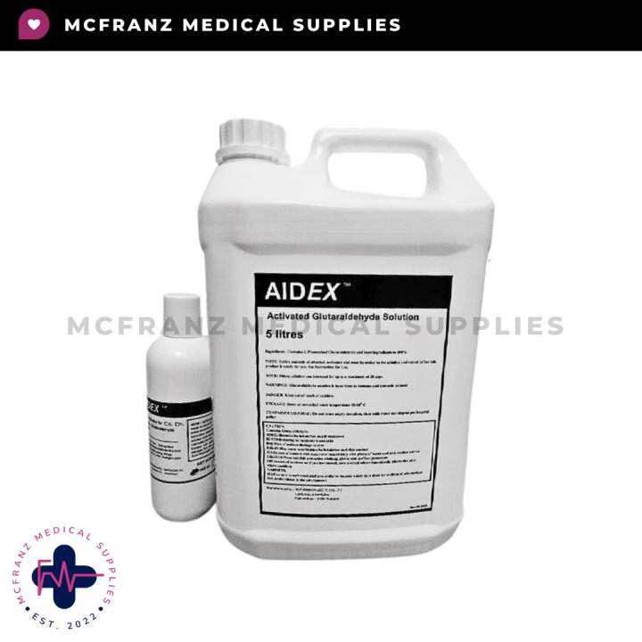 Aidex Activated Glutaraldehyde Solution (5 liters/Gallon) Lazada PH