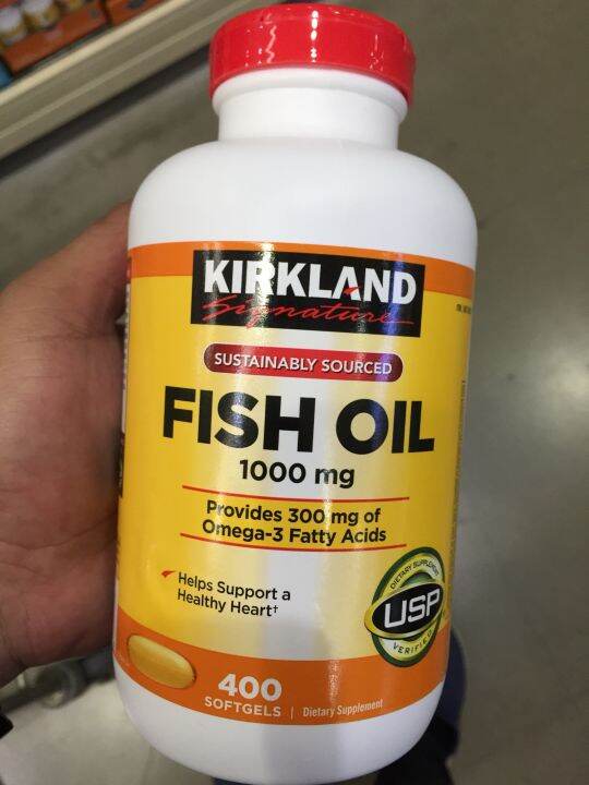 KIRKLAND SIGNATURE FISH OIL 1000mg 400ct Lazada PH