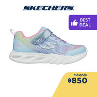 Skechers สเก็ตเชอร์ส รองเท้าเด็กผู้หญิง รองเท้าผ้าใบ Girls S-Lights Flicker Flash Lightweight Shoes - 303700L-LBMT Lights, On/Off Button