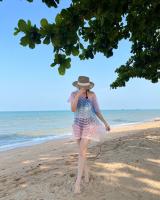 SPICIEST BEACHWEAR | Candy Beach Cover Up // White | เสื้อคลุม เดรส เสื้อคลุมชุดว่ายน้ำ เสื้อคลุมบิกินี่ ชุดไปทะเล