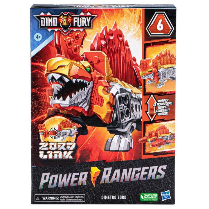 Power Rangers Dino Fury Dimetro Zord Robot Toy Transforming Action ...