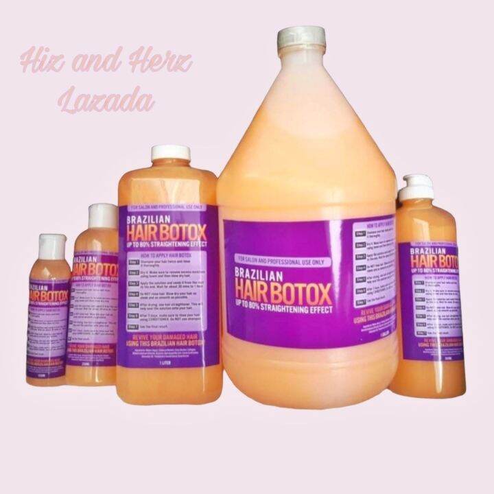 1LITER ORIGINAL BRAZILIAN HAIR BOTOX UP TO 80 STRAIGHTENING EFFECT