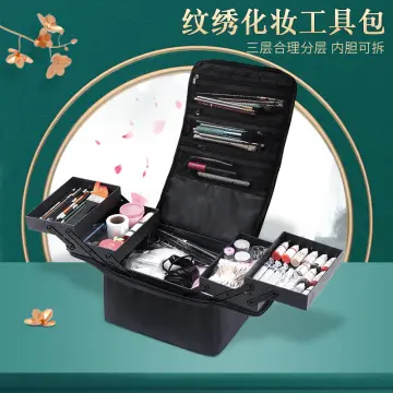 Portable Professional Cosmetic Bag Suitcases for Cosmetics Large Capacity  Women Travel Makeup Bags Box Manicure Cosmetology Case - China Make up Bag  Boxes and Cosmetic Bag Suitcases price