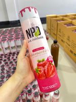 น้ำหวานกลิ่นสตอเบอรี่ ขนาด 1000ml เข้มข้น หวาน หอมกว่าแน่นอน (น้ำหวานNPD) ชาวใบหวานคูณร้อย