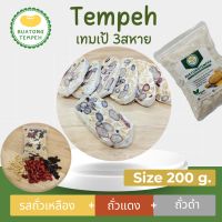 เทมเป้ 3สหาย รสถั่วเหลือง+ถั่วแดง+ถั่วดำ ขนาด200กรัม Tempeh Fresh  เจมังสวิรัติ   #อาหารคนรักสุขภาพ #โปรตีนทดแทนเนื้อสัตว์