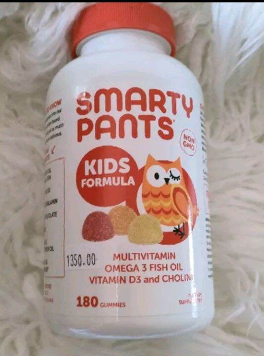 Smarty Pants (non GMO) Multivitamin Omega 3 Fish Oil vitamins D3 and
