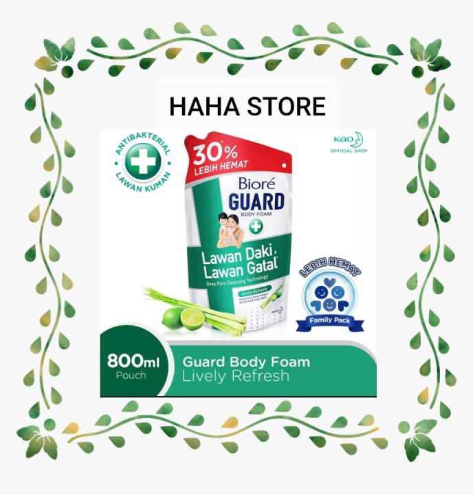 Biore Guard Body Foam Lively Refresh 800ml Exp 2025 Lazada Indonesia