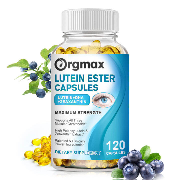 Lutein Capsules for Relieve Eye Fatigue, Dry Eyes, Visual Care Health