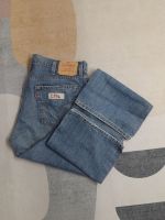 *L114] กางเกงยีนส์ levis 527 LOW BOOT CUT  แท้ ไซส์วัดจริง เอว38 เป้า12 ยาวเต็ม41.5 ปลายขา10 COLOMBIA ??