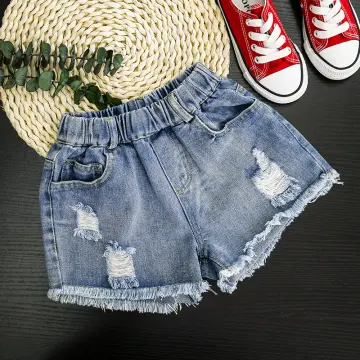 Summer Fashion 5 6 7 8 9 10 11 12 13 Years Kids Girls Jeans Denim Shorts  Trousers Clothes Children Girl Short Pants Clothing Kids Baby Girls Jeans  Shorts Denim Clothing Trousers