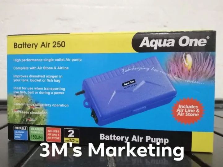 Aqua One Battery air pump for emergency and brownout aquarium use