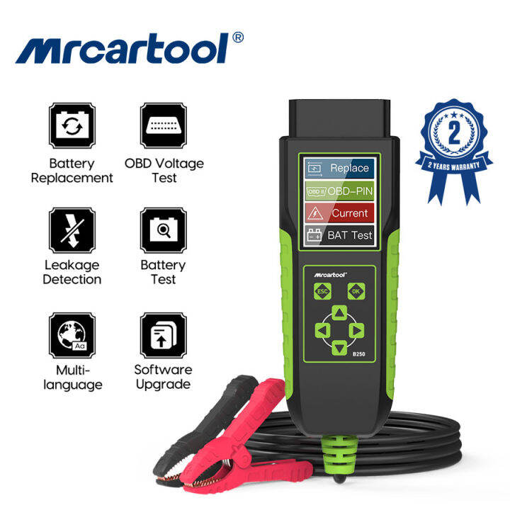 【Available】MRCARTOOL B250 Penguji Baterai Alat Diagnostik Otomotif Uji
