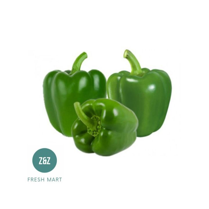 Fresh Capsicum Green Cili Epal Hijau 500g Lazada