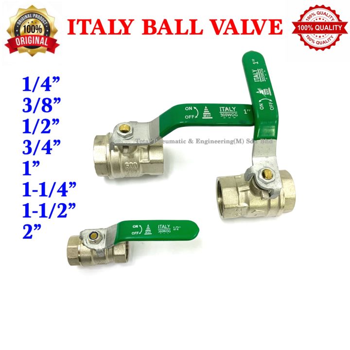 MVF Brass Chromed Ball Valve 1/4” 3/8” 1/2” 3/4” 1” 11/4” 11/2” 2