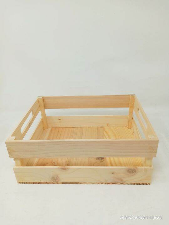 Wooden Crate Natural Design 9.5 x 7.5 x 3 | Lazada PH