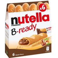 เวเฟอร์สอดไส้นูเทลล่า ห่อ 6 ชิ้น nutella b-ready 6 sticks