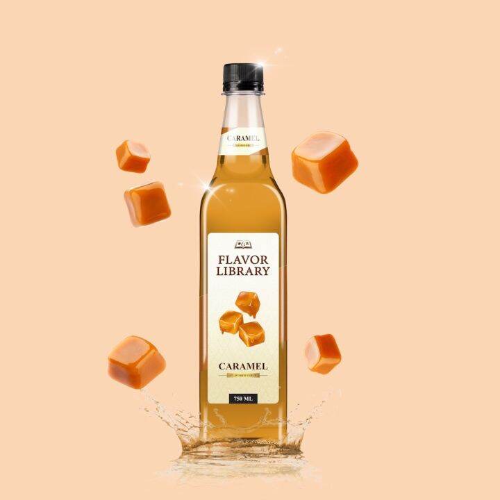 ไซรัป Flavor Library Caramel 750 Ml. Lazada.co.th