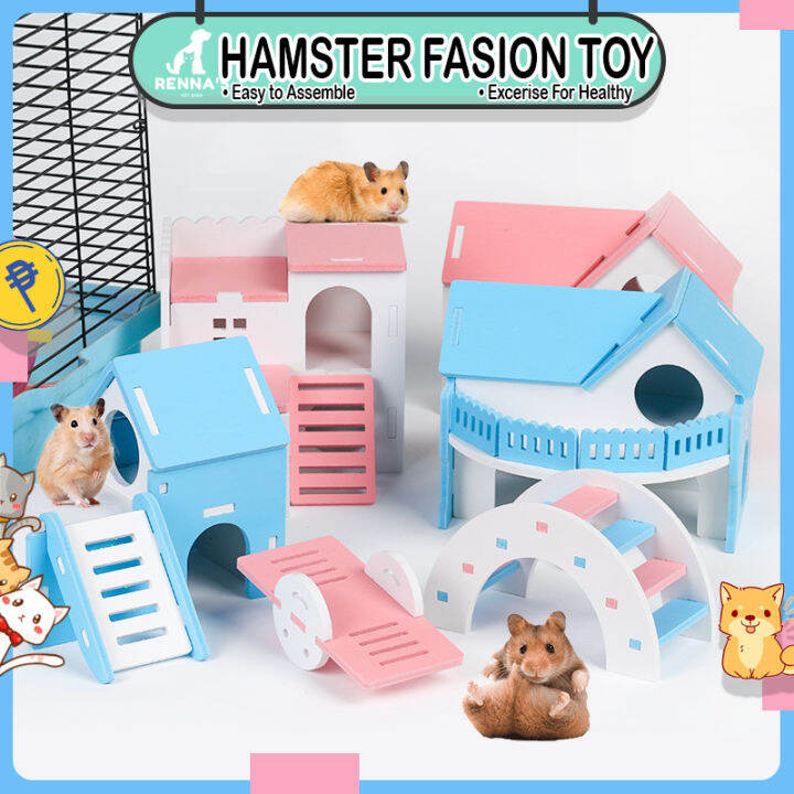 Renna's Hamsters Toys Pet Toys For Hamsters Wheel For Hamsters Cage Set