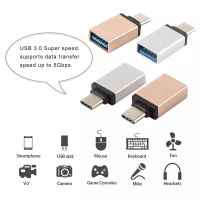 อะแดปเตอร์USB Type C OTGอะแดปเตอร์แปลงสำหรับHuaweiซัมซุงg alaxy Note 8 S8 9พลัสXiaomi Mi 5 6 Plus Pro5ประเภท-C