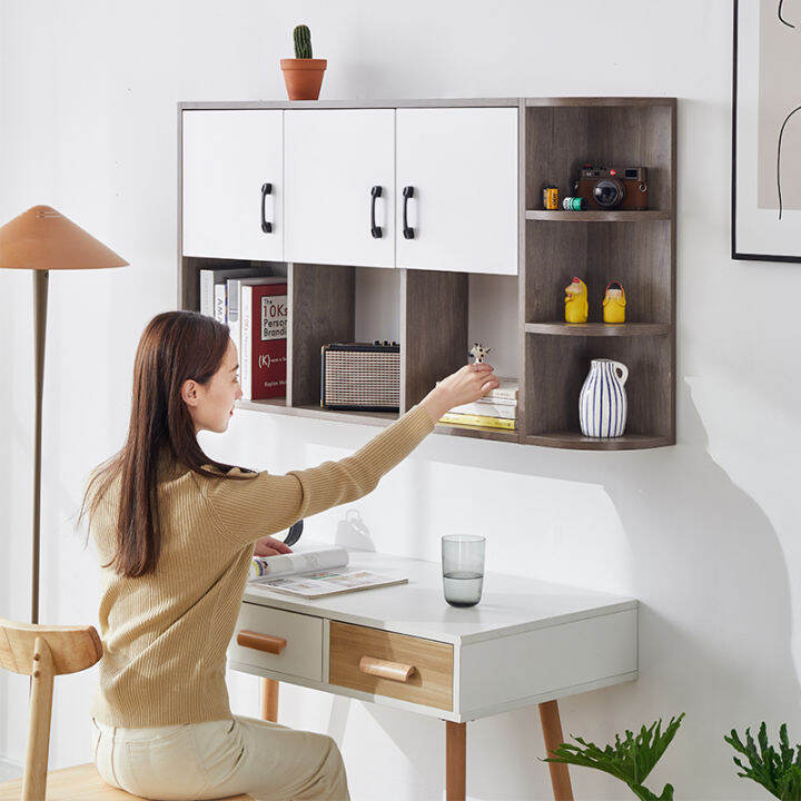 Solid Wood Ecological Board Wall Hanging Bookcase Wall Shelf Simple