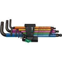 Wera 950/9 Hex-Plus Multicolour L-key set ของแท้ 100% , metric, BlackLaser  #950 SPKL/9 SM N#ประแจหัวบอล#ประแจแอล