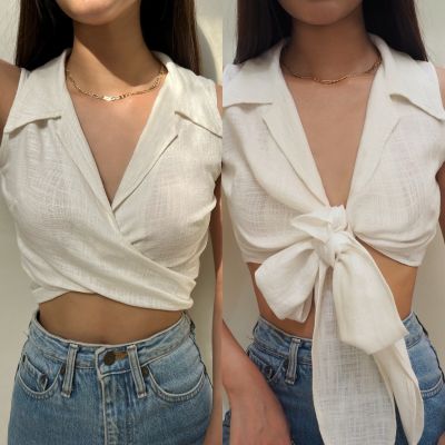 Lena top offwhite &amp; Ivory