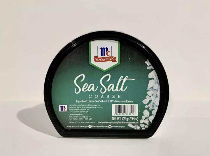 McCormick Sea Salt Coarse 225g Lazada PH