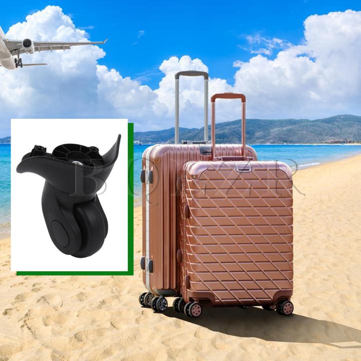 กระเป๋าเดินทางล้อมีแกนหมุนอะไหล่3-54-w041-s-ขวาสำหรับชุดกระเป๋าเดินทางสีดำ2ชิ้น