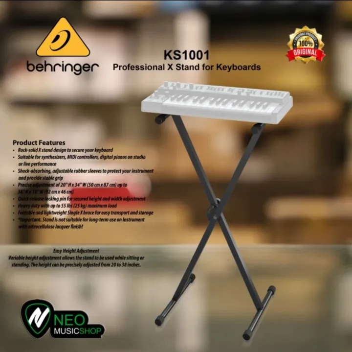 Behringer KS1001 Professional X Stand for Keyboards Lazada Indonesia