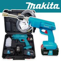 เครื่องฉีดน้ำไร้สาย เครื่องฉีดน้ำแบตเตอรี่ Makita  139V (แบต 2 ก้อน)พร้อมกระเป๋าจัดเก็บและอุปกรณ์เสริมพร้อมใช้งานได้เลย