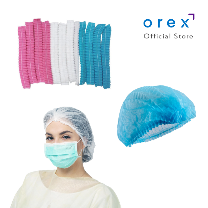 OREX 21 inch Disposable Bouffant Cap / Head Cap / Surgical Cap / OR Cap