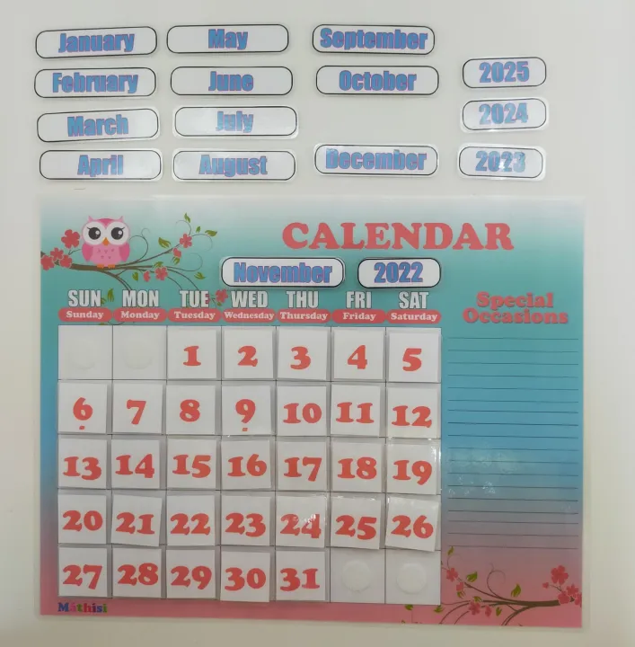 CALENDAR WITH VELCRO Lazada PH calendar-with-velcro-lazada-ph