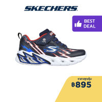 Skechers สเก็ตเชอร์ส รองเท้าเด็กผู้ชาย รองเท้าผ้าใบ Boys S-Lights Light Storm 2.0 Shoes - 400150L-NVRD Lights, On/Off Button