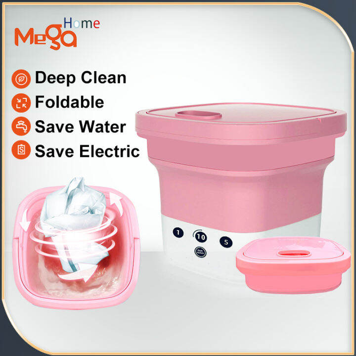 Megahome 4.5L Mini Foldable Portable Washing Machine Machine with Dryer ...