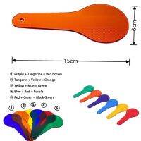 Sensory play 6 color paddles ตัวช่วยในการเรียนรู้เรื่องสีสำหรับเด็ก montessori