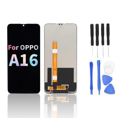 หน้าจอ LCD For OPPO A16 จอแสดงผล LCD Touch Screen Digitizer อะไหล่ชิ้นส่วนทดแทน