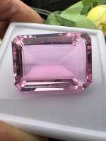 47 กะรัต CARATS 27X20mm พลอย สังเคราะห์( 1 เม็ด) เจียระไน เหลี่ยมเพชร สีชมพู    ROYAL PINK แก้ว จิวเวลรี่ เนื้อละเอียดเกรดสูงสำหรับงานเครื่องป