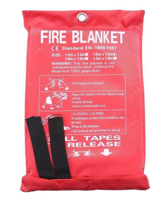 Emergency Fire Blanket Size 1m x 1m Lazada PH