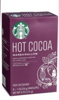 Starbucks Hot Cocoa Marshmallow  สตาร์บัคเครื่องดื่มโกโก้ปรุงสำเร็จผสมมาร์ชแมลโลว์ 266 g ( 28 g x 8 pcs.)