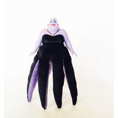 มือ2,ตุ๊กตาเออซูร่า ตัวร้ายจากลิตเติ้ลเมอเมด Ursula. ช่วงบนเป็นซองไวนิลช่วงล่างเป็นผ้า ของแท้ดิสนีย์ ,เงือกน้อยแอเรี่ยล