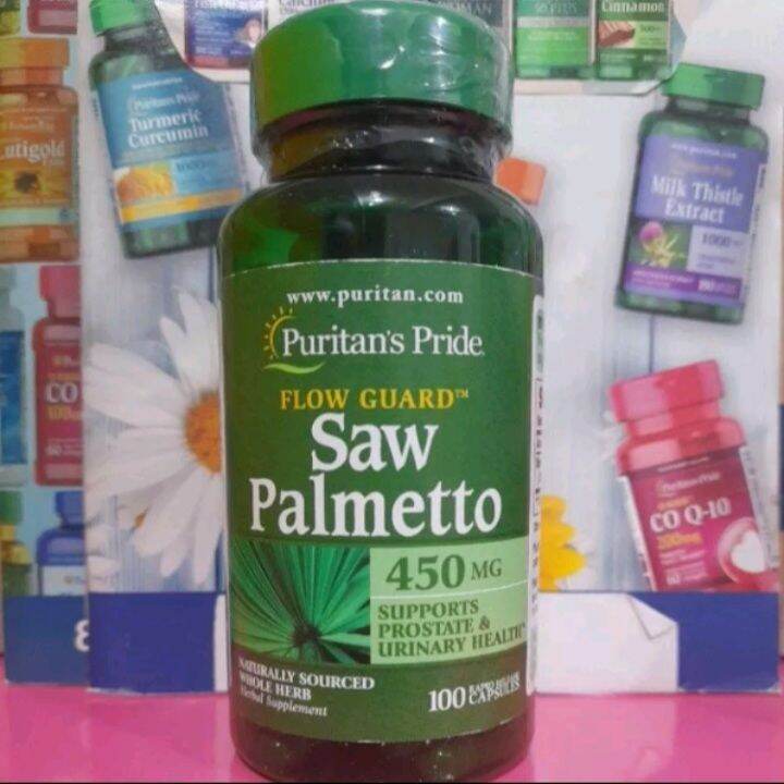 Saw Palmetto 450mg 100 capsules EXPIRY November 2025 Puritans Pride