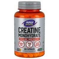 ❤️NOW Sports Creatine​ monohydrate​ ​750mg(ครีเอทีนเสริมสร้างกล้ามเนื้อ120capsules)​