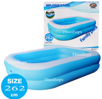 INFLATABLE POOL สระว่ายน้ำเป่าลม size 262 cm สระว่ายน้ำครอบครัว ของเล่นคลายร้อน