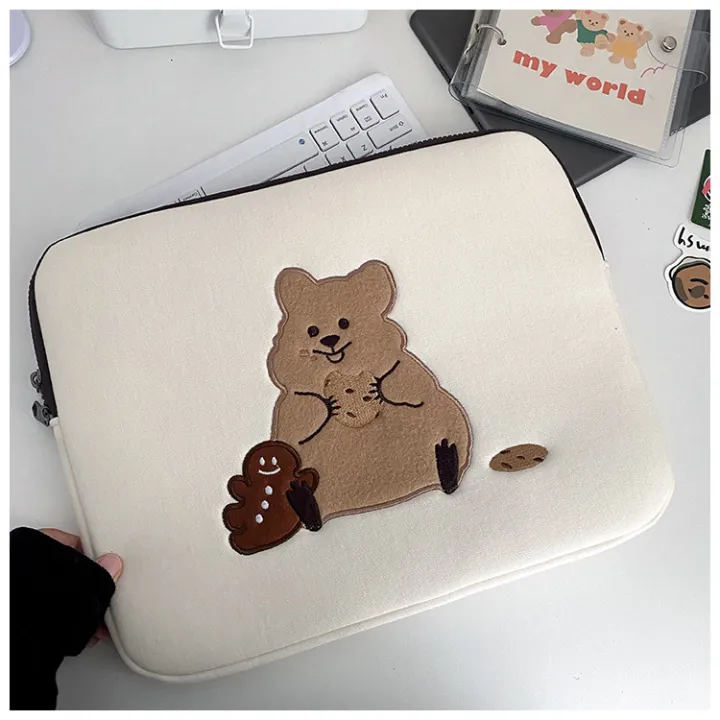 Laptop bag chestnut cherry bear laptop bag 13.3-inch shockproof liner ...