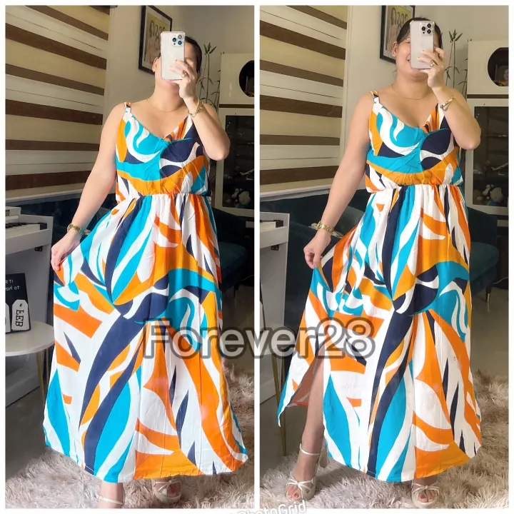 Easel Challis Maxi Dress