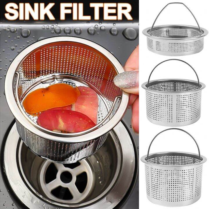 Kitchen Sink Strainer Stainless Steel Water Basin Sink Drain Filter