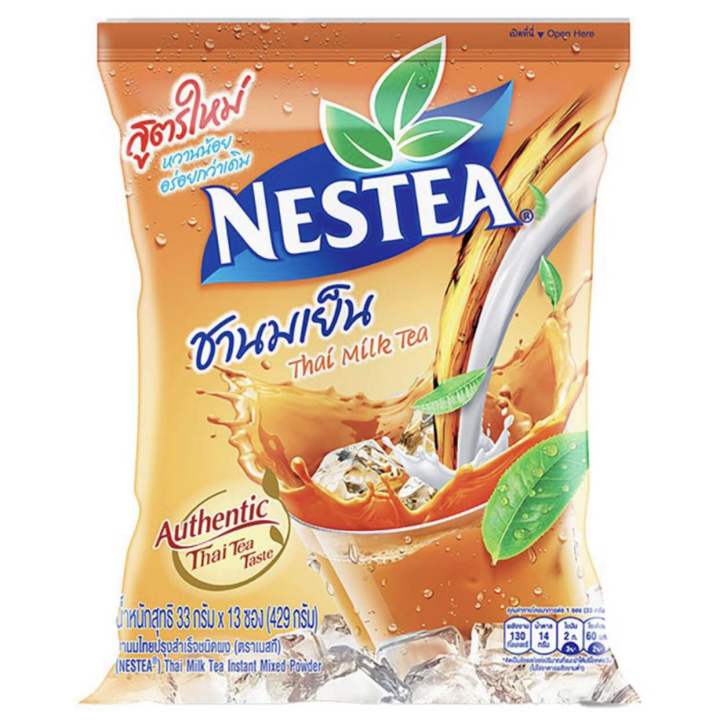 Nestea เนสที ชานมเย็น ปรุงสำเร็จ ชนิดผง 33g x13ซอง ชาซอง