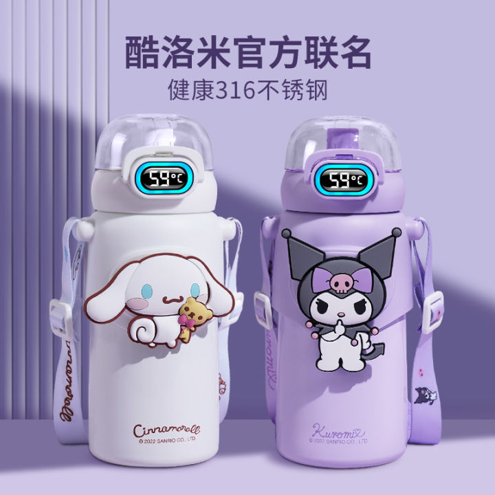 Sanrio children's thermos cup for school special kindergarten with straw  kettle Kurome water cup 316 stainless