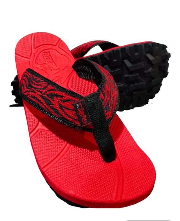 RePtiLe Aztec All Red slippers for Men Lazada PH