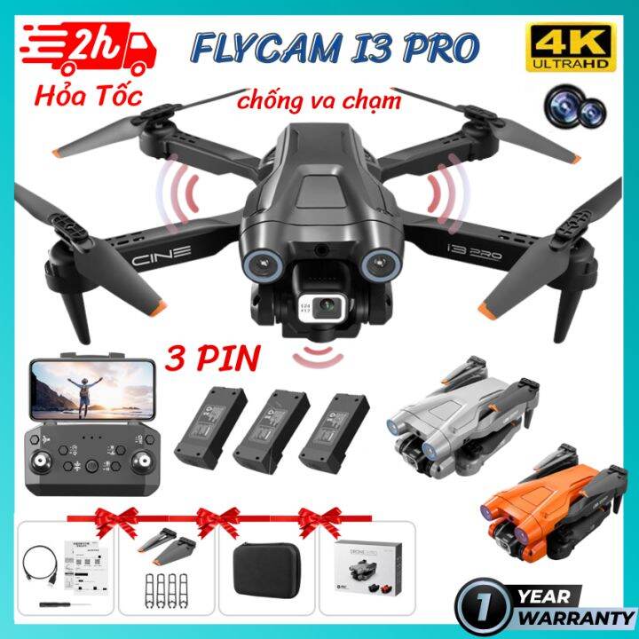 Máy bay flycam I3 Pro 4K - Flycam mini giá rẻ camera 4k - Fly cam giá ...